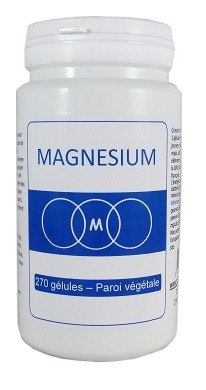 Magnésium marin - 270 gélules (150 mg de magnésium élément par gélule)