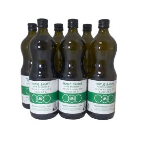 pack 6 huiles Bio 1L