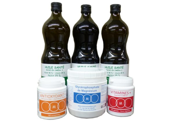 pack Glycerophosphate de Magnesium + huile bio 3 mois